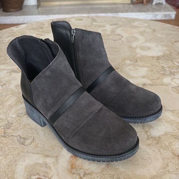 Naot Emerald Leather & Suede Ankle Boots - Picture 2 of 12